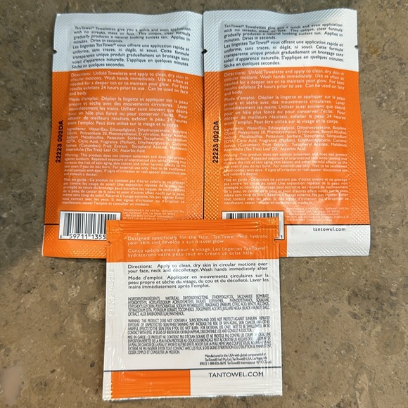 NEW Tan Towel Half Body and Face Bundle - Picture 2 of 4